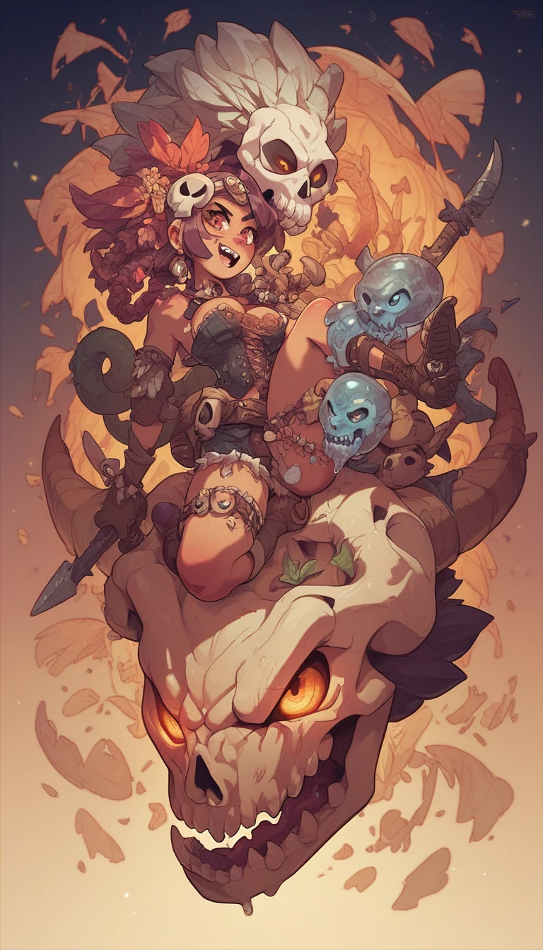 small normal boobs, sexy, cute, Primal Sorceress, A mysterious enchantress who blends prehistoric and mystical elements. Her attire is adorned with ancient runes, and her magical prowess is unparalleled. a close up of a woman with a horned head and a green light, alluring tiefling druid, attractive tiefling druid, cyberpunk angry gorgeous druid, female troll shaman, shaman witch, (gothic maiden shaman:1.4), eldritch goddess, wholesome techno - shaman lady, mohrbacher, tiefling, beautiful female druid, female druid, druid goddess, tiefling female warlock, very sexy toon, cute catoon, green naked fairies