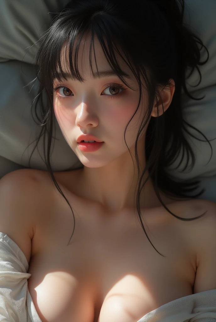 Analog Style, Model shooting style, ((whole body:1.4)) RAW Photos (Sleeping 18 year old girl:1.2) In the bedroom, One girl, (Lying down:1.2) ((Beautiful Face: 1.7, Perfect Face:1.3)),
Highest quality, amazing (Photo by Lee Jeffries, Sony a7, 50mm, pores:1.5, color, Ultra-detailed:1.5, Film Grain:1.4, Surreal: 1.5),
Octane Rendering, Ultra-realistic texture, masterpiece, Unreal Engine 5, Highly detailed CG Unity 8k wallpaper, Realistic eyes,
Highly detailed photos, (Ecstasy of Light and Shadow, Deep Shadow), (Winner of the Pulitzer Prize and Taylor Wessing Prize for Photography)