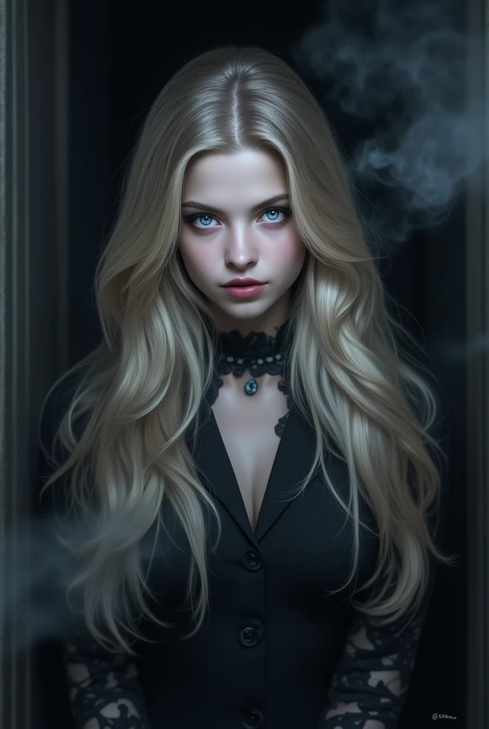 1 girl in, 20 years, standing alone, long hair, Colossal , looking forward at the viewer, blonde hair, blonde hair, bare shoulders, green eyes, Jewelry, whole body, NECKLACE, off the shoulders, Sweaters, realistic, sexual, big tits,batgirl superheroes full outfit, Black and white