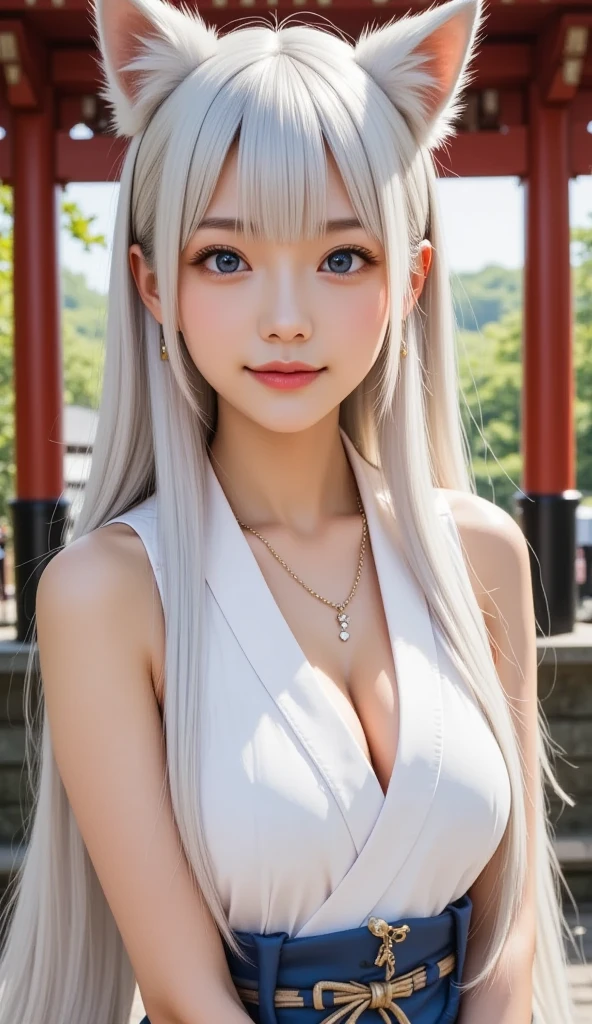 highly beautiful woman, highly neat and beautiful woman, standing, smiling, beautiful silver hair, photorealistic and beautiful eyes, (puffy eyes), highly beautiful woman with dignity, ((beautiful detailed woman)), ((highly detailed eyes and face)), ((intricate details of the eyes)), full body, beautiful fair skin, ((white sexy bikini, less cloth area)), (big breasts), (delusional breasts), (charming), (smile), happy, looking forward, clear sky, poolside, natural light, face light, masterpiece, ultra high definition, (high definition: 1.4), raw photography, very delicate and beautiful, very detailed, 8k resolution, (realistic, photorealistic: 1.37), high pixel density,