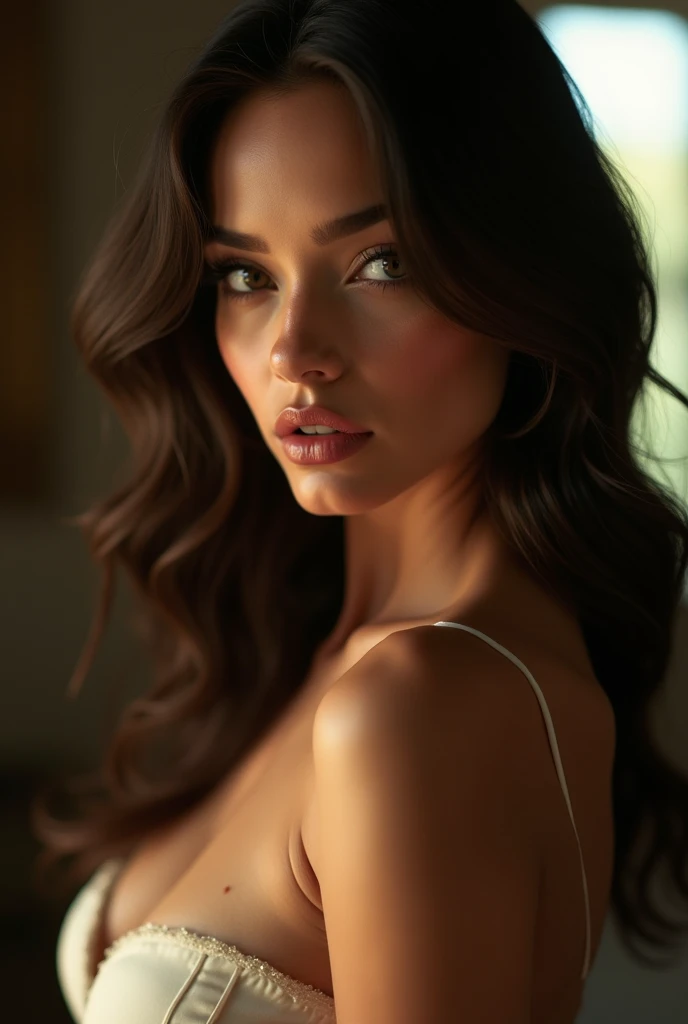 Create a sexy brunette mid 20s