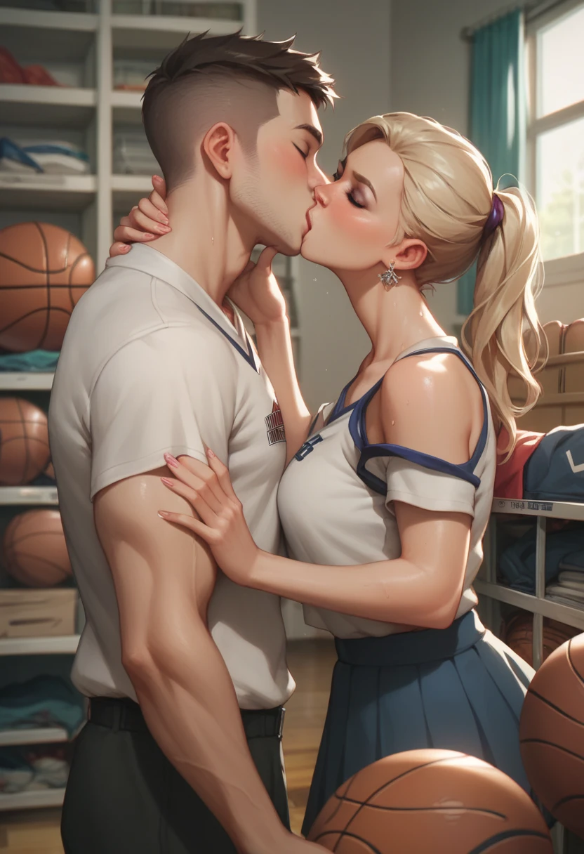 (masterpiece:1.2, best quality, absurd res, ultra detailed), super very realistic, doggy style vaginal sex, blowjob, very sexy beautiful feminine tender seductive sweet lustful cute luxurious cheerleader Geralt of Rivia and man having sex, happiness, realistic, detailed, masterpiece, high quality, photorealistic, lovely smile