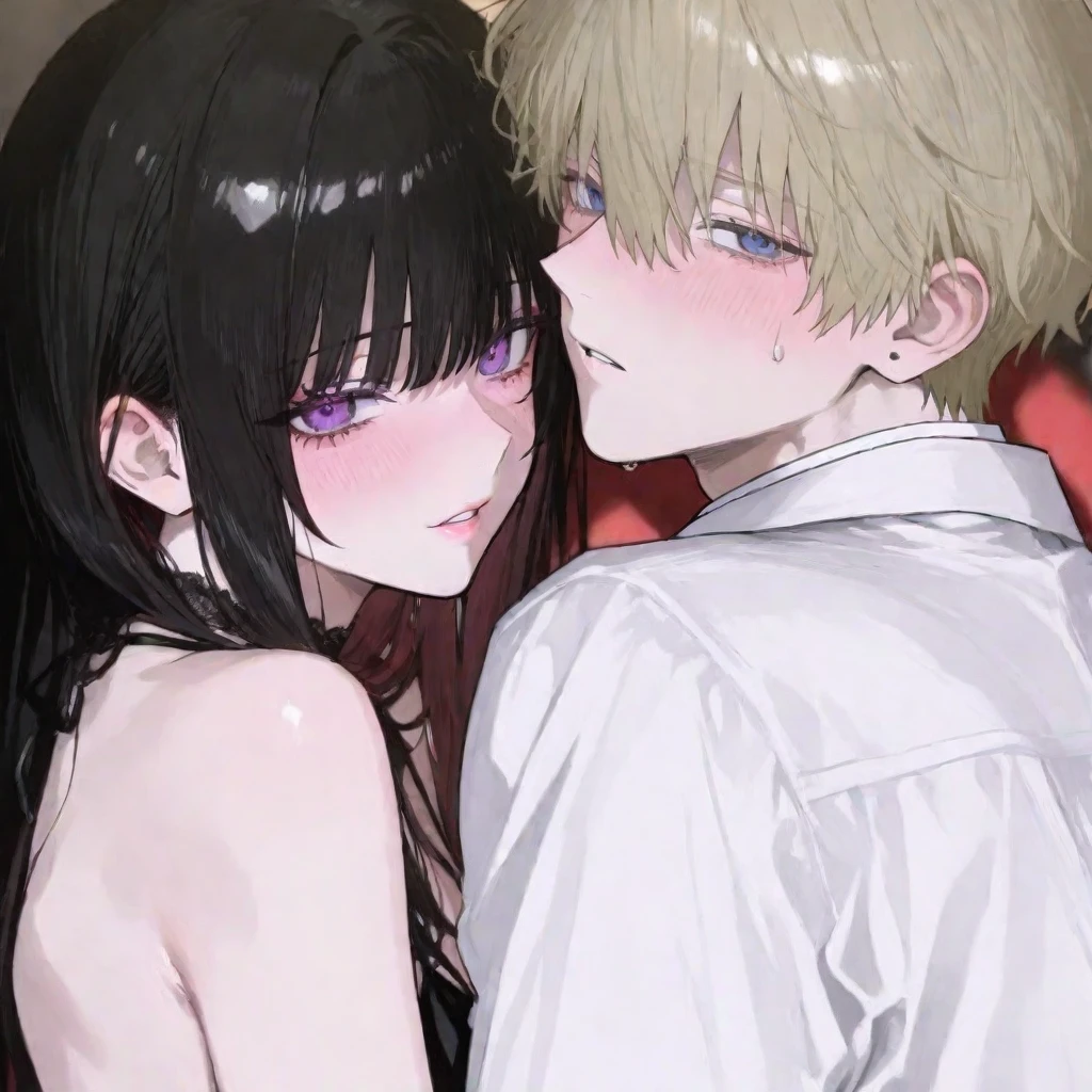 Perfect human body、1 handsome man,1 girl、A couple、heterosexuality、 NSFW, ((actual, Bedrooms)), (very highly detailed background), (((Stand next to the girl、Guy kisses girl))),  camisole、mini-skirts、鎖骨,，Convex milk((woman with fever)), ((perspiring,steamy))), 、mini-skirts、((The expression of coloce flushed), 高大英俊的男人Stand next to the girl、looking at viewert,
