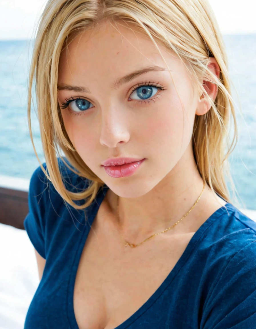 (A masterpiece of better quality in close-ups:1.5)0.9], (Bikini beauties and bikini beauties:1.2) (Messy blonde hair:1.1) (Yellow eyes with heterochromia and blue eyes:1.2) (Katyusha:1.0) (Colored stars in the eyes:1.0) (radiant light:1.1) (Big lips:0.9) (big breasts:1.2) (american flag bikini 1.0)