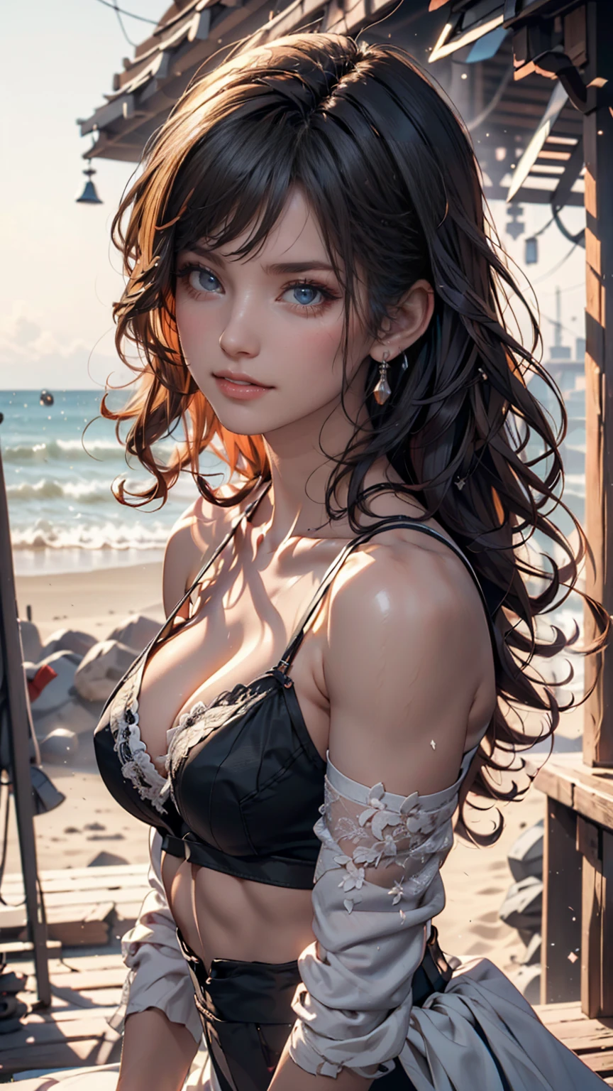 ( Absurd , high quality , Super detailed, Watch your hands )Zodiac sign - Cancer Goddess , Similar to the goodness of Latin , intellectual, Crafty, Reasonable, Strong-willed face , mature , tenacious, Sulky, Hypersensitive, Oppressive style , Ocean Blue Eyes(Eye details), Long Hair , Dark pink hair , Transparent Dress , Lace Lingerie, In the sea of flowers , whole body , Innocent Makeup ,Se kj se