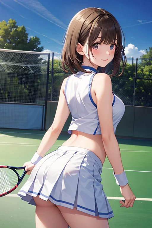 (masterpiece、HD Images、8k、High Quality、Super Details)、hairstyle、pink、costume、perfect anatomical structure、かわいい日本people々girls、18年齢girls、1people々、光沢のあるcostume、pinkの髪、 straight hair 、 medium hair、pretty eyes、tennis uniform((pink色の胸当て、large round collar 、white collar、belly button out、黒い縁取りのcostume、sleeveless、W emblem on left chest、White cuffs、White short boots、white pencil skirt、Micro Mini Skirts、gold choker))、textured skin、smile、、soft shadows、、studio lighting、slim figure、round eyes、big eyes、 Exquisite Face、 Snow Scenery 、 Winter landscape 、outdoor、tennis court、from behind、holding a racket in front of the body、looking up at the ladder {x} holding a tennis racket with both hands、体の前でラケットを持つ、Bent
、、、 、
,((( masterpiece, 最High Quality, high resolution, 超 high resolution, Pixel Perfect , description boundary depth, 4K, RTTX10.0))),
、Anegasaki Nene, shiny brown hair, beautiful brown eyes, smiling face, sparkling pupils, (fine grain), , highly detailed face,, (masterpiece:1.2, best quality), ((only1 girl)), ((cowboyshot:1.5))