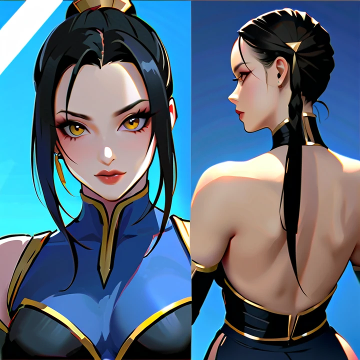 there is a woman in a white dress with a black hair, sage ( valorant ), sage, style artgerm, official fanart, in style of artgerm, artgerm and rossdraws, digital anime illustration, rossdraws sakimimichan, anime styled digital art, artgerm. anime illustration, ahri, :: rossdraws ,big tits and round ass