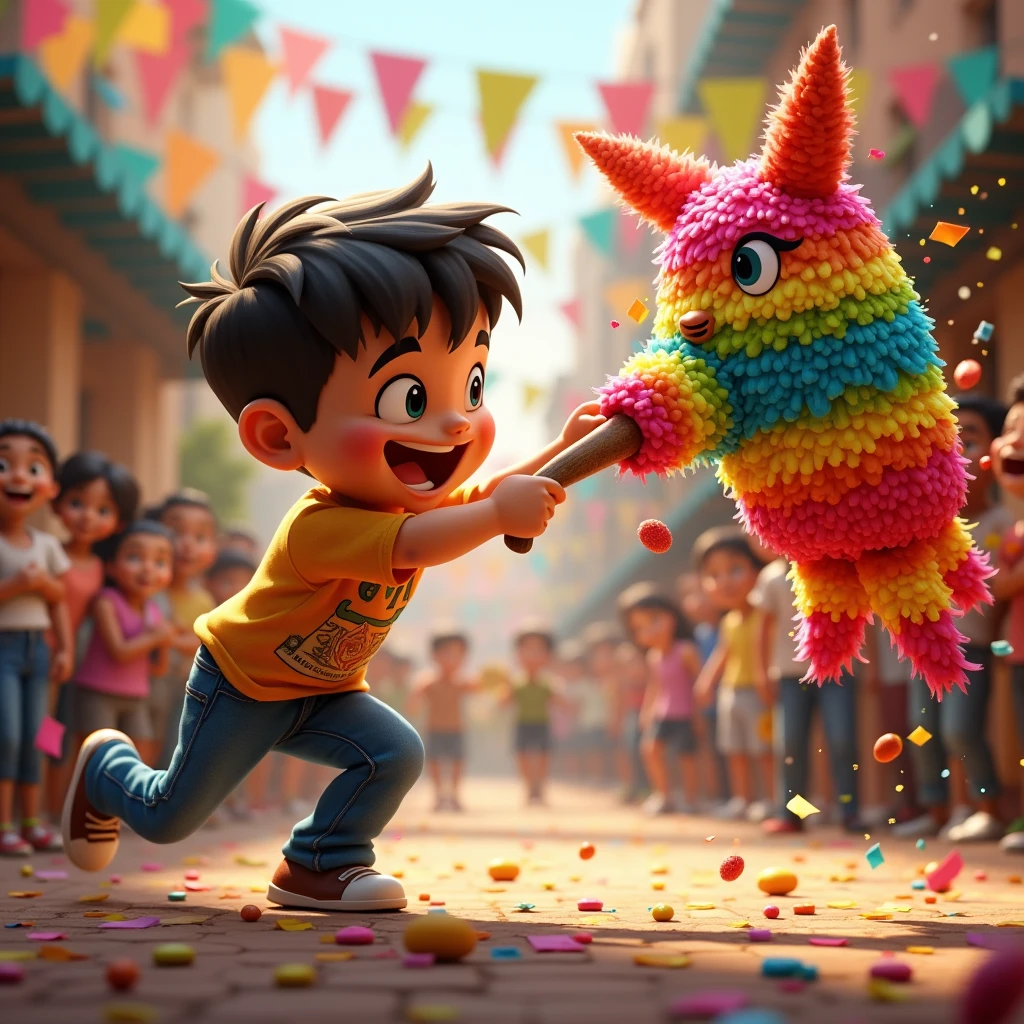 boy holding a stuffed animal in front of a wall of ribbons, Matar, cabrito, garoto feliz, um alambique de um feliz, uma obra-prima impressionante, imagem do avatar, menino bonito, divertindo-se, vibrant and vivid, vivid and vibrant, sorrisos e cores, muito feliz, Divirta-se, com estrela do mar grande, obra-prima vencedora do concurso