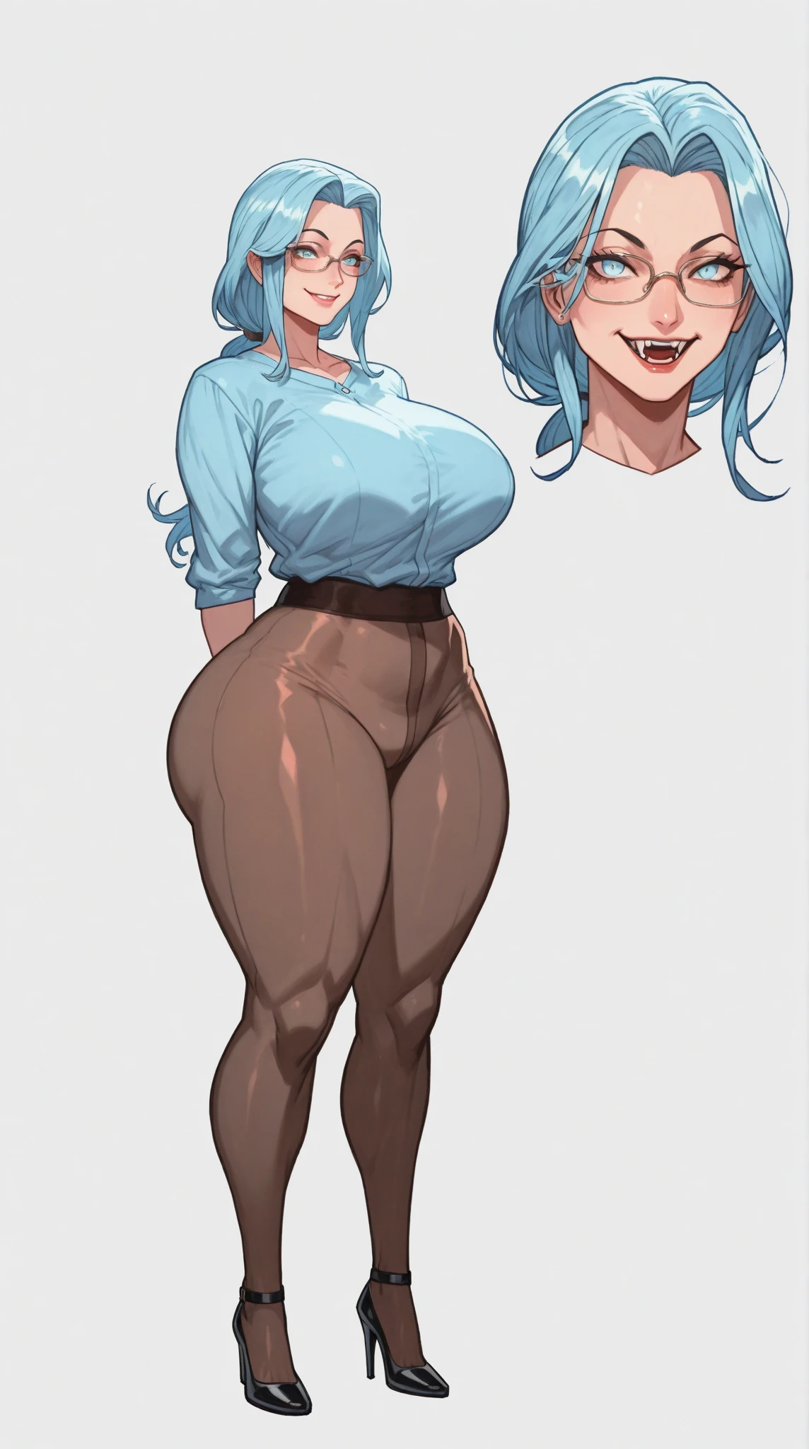 full body in image, naked woman, unique hair, female body, curvy body, thicc body, big thighs, voluptuous body, full thick body, dinamic pose, curve body. detalied pose, body, simple background, expressive face, focus on face, line art, sketch

