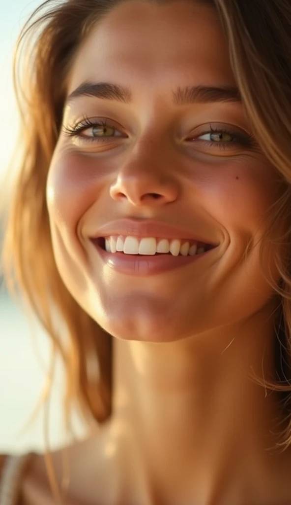 extreme close up, from above, Laugh, raw, 1 beautiful and ultra hot European woman, she is a playmate, men's magazine template, 23 years. dark room, chica gamer, dark hoodie, rubio, large white gaming headphones, (tight white top:1.2), neckline, (good pink:1.2), top does not fully cover the good pink, bra visible a bit, (masterpiece, Best Quality), DSLR, realist, looking at the viewer, sharp focus, delicate, Soft colors, cinematic lighting,