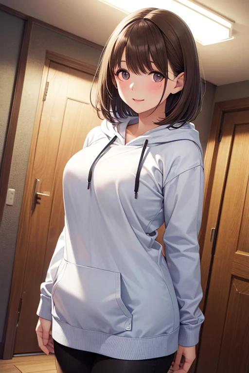 nsfw、
anegasaki nene、Shiny brown hair, short hair, Beautiful brown eyes、smile、Sparkling eyes, (Fine grain)、Ultra-detailed eyes、Very detailedな顔, Very detailedな目,
((Tabletop, 最high quality, High resolution, Hmph, Pixel perfect, 4K, Hmph, Hmph))), (high quality, High resolution, Fine details), ((最high quality、masterpiece:1.3))、
23 years old, Cute type, Japanese Girls , (smile:1.7), Gym suit, White long sleeve hoodie, High leg swimsuit, ,, Long legs, Very short hair , (High color saturation:1.0), (Very detailedな肌), (最high quality:1.0), (超High resolution:1.0) ,(Realistic:1.0), (Very detailed:1.0), (8K, RAW Photos:1.1)