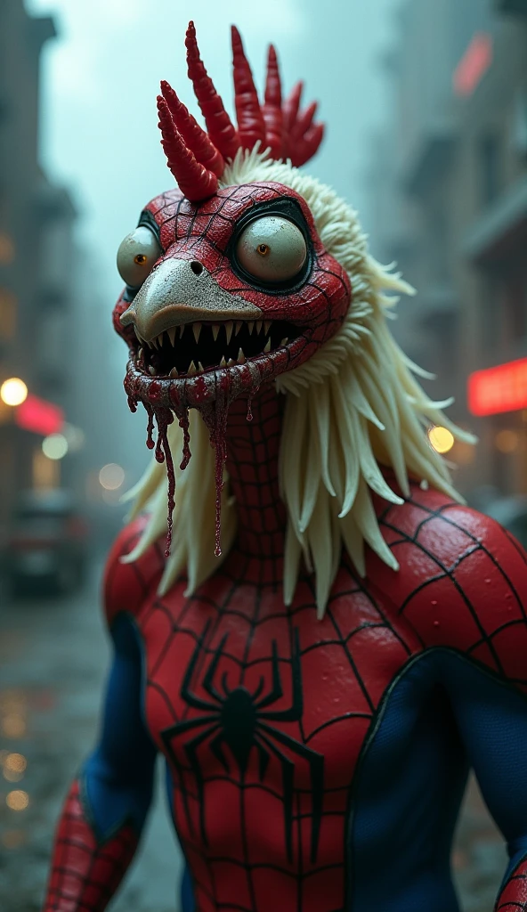 full shot, jdgremlin creature with a white shirt reading "i â¤ ny", in new york city, nighttime, rendered eyes
 <lora:JDGremlin_JuggernautXL_8_v1:.8>