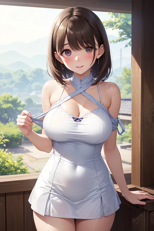 anegasaki nene、Shiny brown hair, short hair, (Beautiful brown eyes、Sparkling eyes, Fine grain)、smile、Ultra-detailed eyes、Very detailedな顔, Very detailedな目,


Highest quality、Very detailedな、Highest quality、High resolution、32K CG、Very delicate and beautiful、An illustration、High resolution、Sharp focus、Front lighting、Shine、Are standing、
One Girl、alone、smile、very beautiful and detailed anime face、Very detailedなゲーム CG キャラクターの目、
((masterpiece))、((Highest quality) ))、(Very detailedな)、((Very detailed))、4K、(8k)、Highest quality、((Genuine、3d、3d)))、
((1 girl in a tight sleeveless white mini dress、Beautiful breasts、inside a manor、garden))