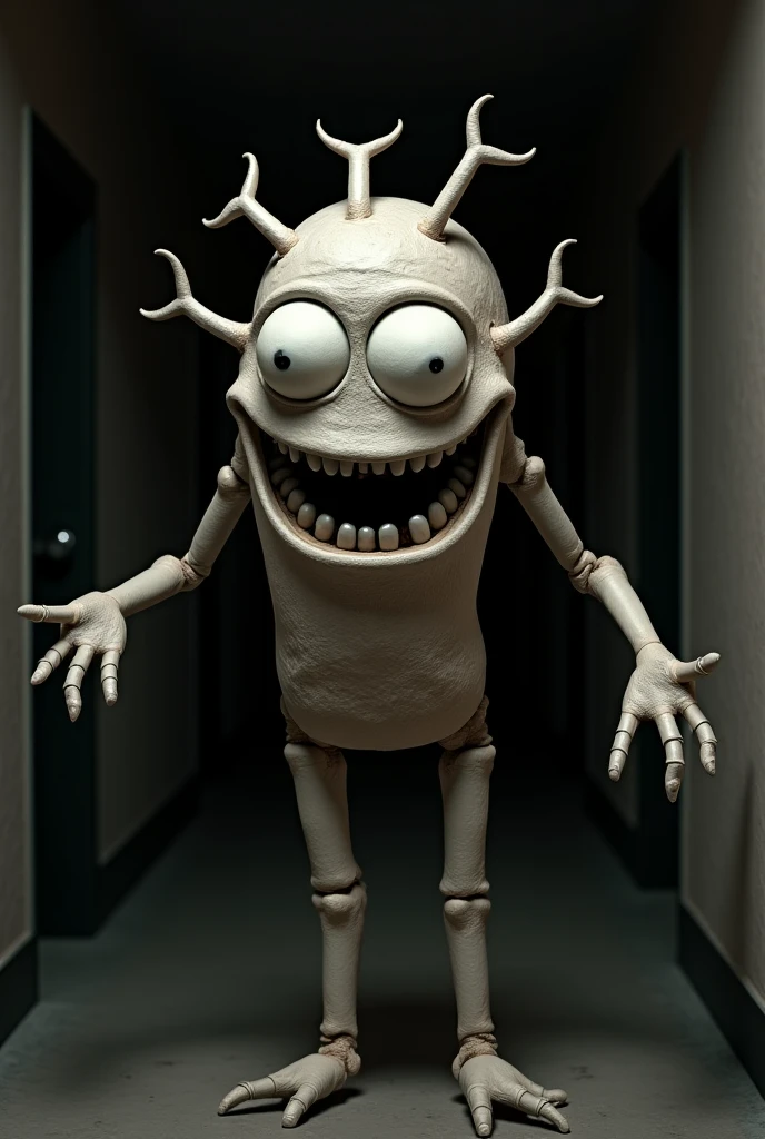 animatronic in a scary bathroom giving jump scare inspired by Five Nights at Freddy's