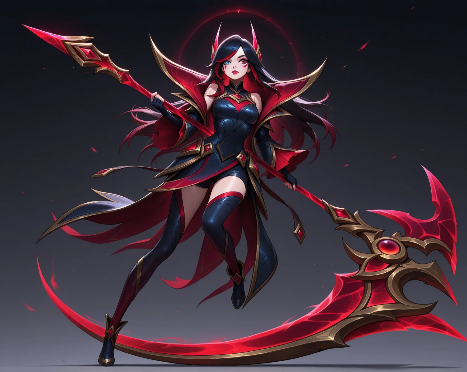 White puff sleeve shirt,(black magic:1.2), League of Legends สแปลชอาร์ต, devil,(madness:1.2),black crystal,half face mask,fight,back view,pomegranate,Europe,Middle Ages,gold,white magic,joy,luxurious,diamond,flower,thunder,mirror,mirrorเเตก,desert place,Lace pattern,(scorpion:1.2),(devilหุ่นไล่กา:1.0), diana league of Legends ,(swain:1.2),pantomime,Moth,glowing crystal flakes,shirt blouse victorian,red light,Sharp nails,holding a sword,reflection,Middle parted hair,crow,long black hair,Black smoke,Katana,jump,run,candle walkway,Flame,coven,morgana,rose


