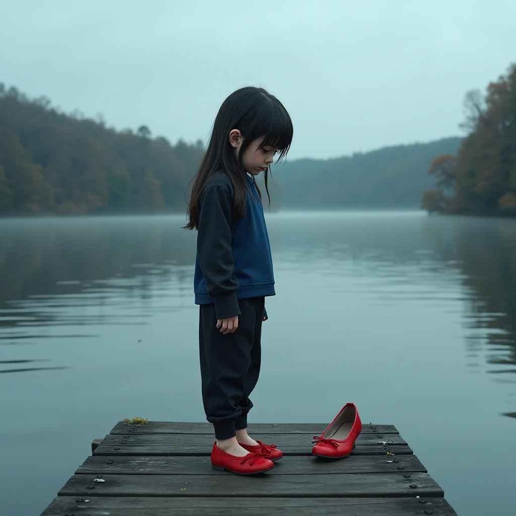Little girl by the Yangtze River