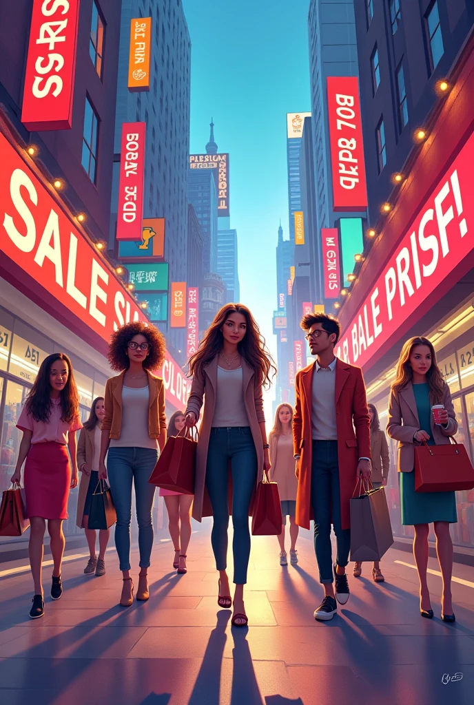 Poster for clothes sale