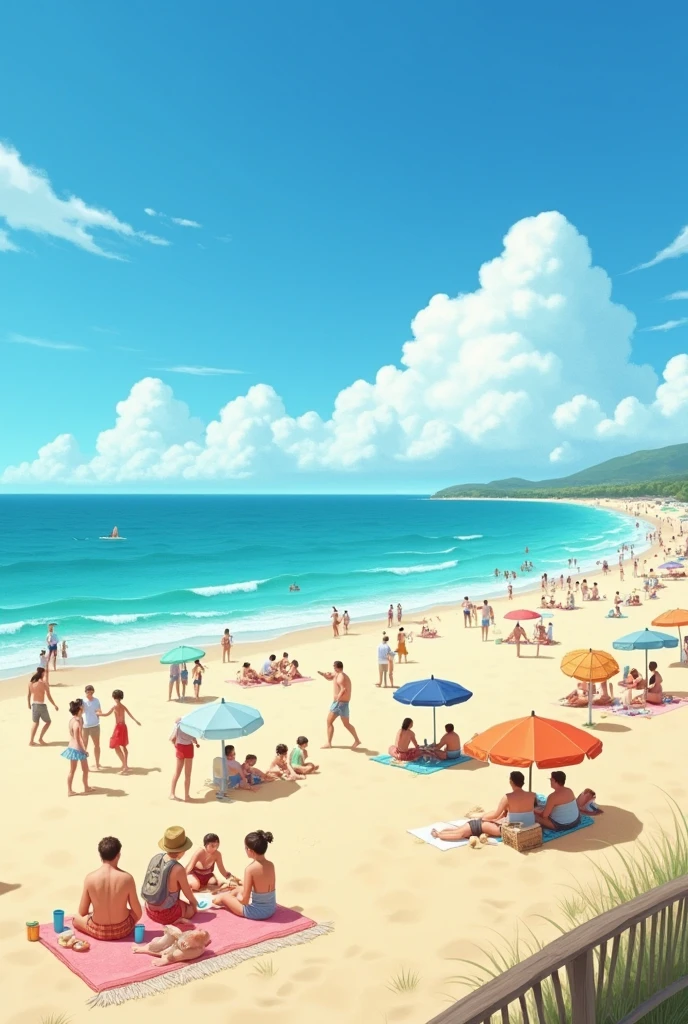 Summer sea, Japan, Kanagawa, realistic, precise, masterpiece