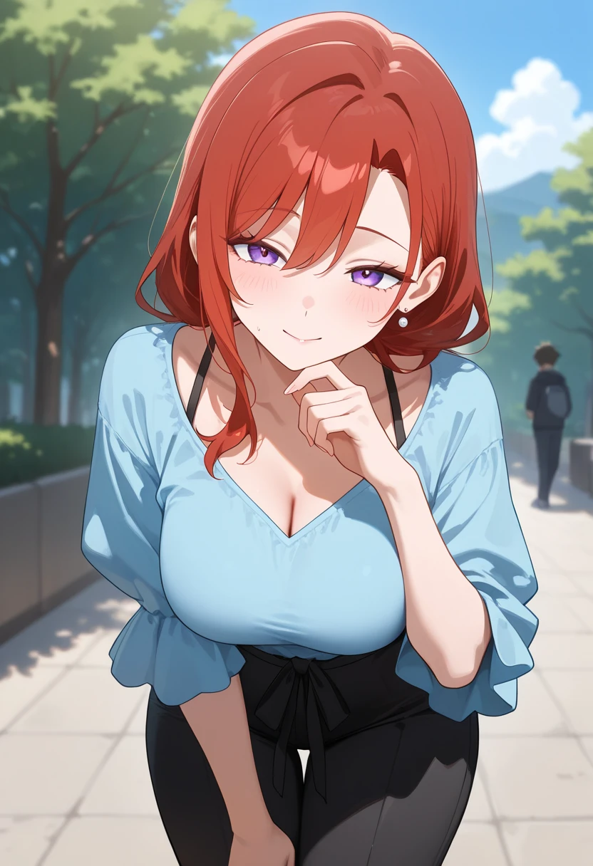 masterpiece,Highest Quality, LATEST ANIME , beautiful mature women who are sexually ,outdoor .safe