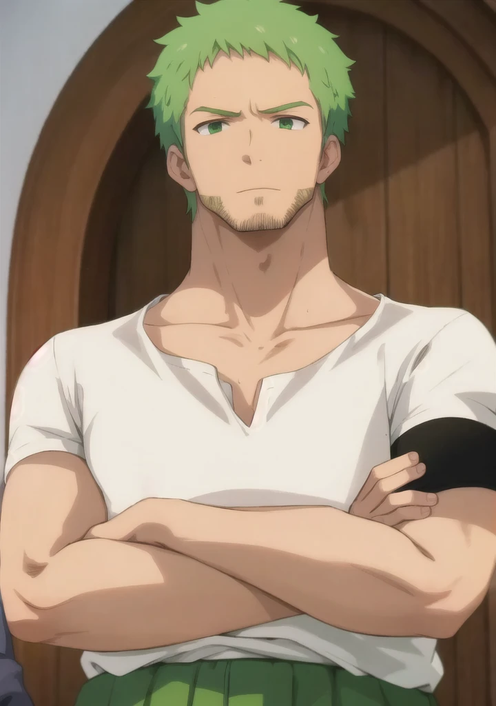 score_9, score_8_up, score_7_up, source_anime, rating_safe, intricate details, anime screencap, anime coloring, official style, looking at viewer, depth of field, 1boy, solo, male focus, <lora:itsuki_kawasumi_pony:0.84>, itsuki_kawasumi, green hair, green eyes, cowboy shot, boat, ship, night, crescent moon, spread legs, embarrassed, nose blush, , <lora:sdxl_lightning_8step_lora:1>