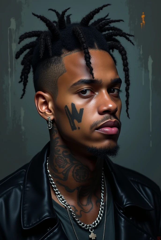 A closeup of a man with tattoos on his arms and chest, xxxtentacion, taken in the early 2020s, ✏️🎨, com tatuagens, Coberto, goodlooking, Wiz Khalifa, Arms covered in gang tattoo, Tiroteio de Sakuga, Tatuado, com tatuagem facial, Deiv Calviz, Estilo de Seb McKinnon, foto de perfil headshot