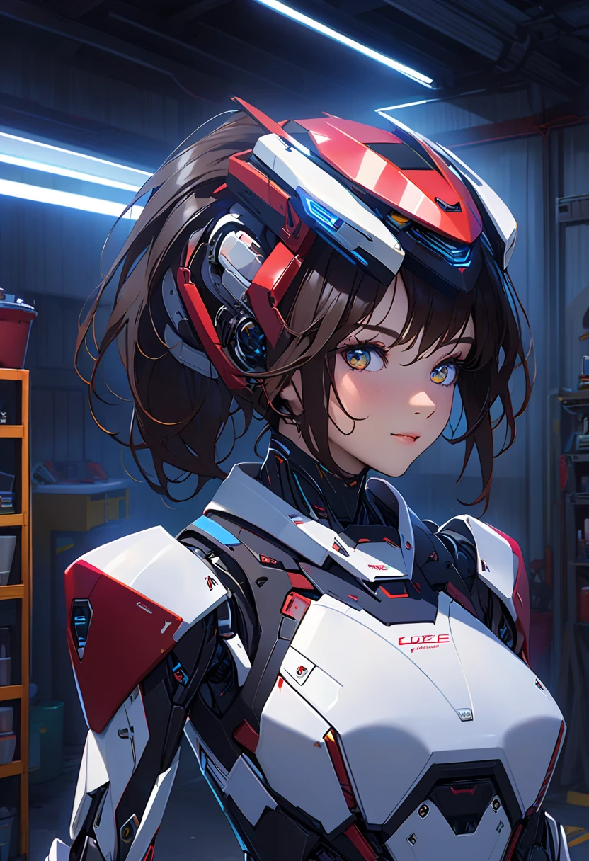 a cute cyborg girl with rabbit ears, beautiful detailed eyes, beautiful detailed lips, extremely detailed face and features, long eyelashes, beautiful fair skin, adorable expression, anime-style, detailed bronze mechanical body parts, intricate cybernetic enhancements, complex circuitry, futuristic setting, glowing neon lights, cinematic lighting, vibrant colors, hyperrealistic, 8k, high quality, masterpiece,Seven Avatars