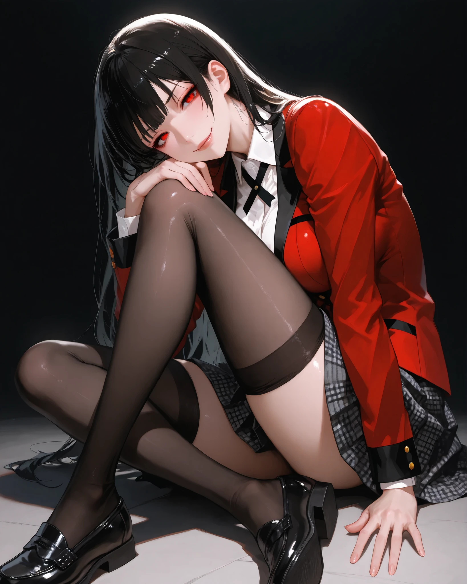 black lence stockings,high-heels,sitted,opening legs,is shy,Transparent underwear,soaking wet,Liquid runoff,red eyes,Arrogant,succubi,The demons,Stick out your tongue,Bad laughs,Translucent panties,female genital