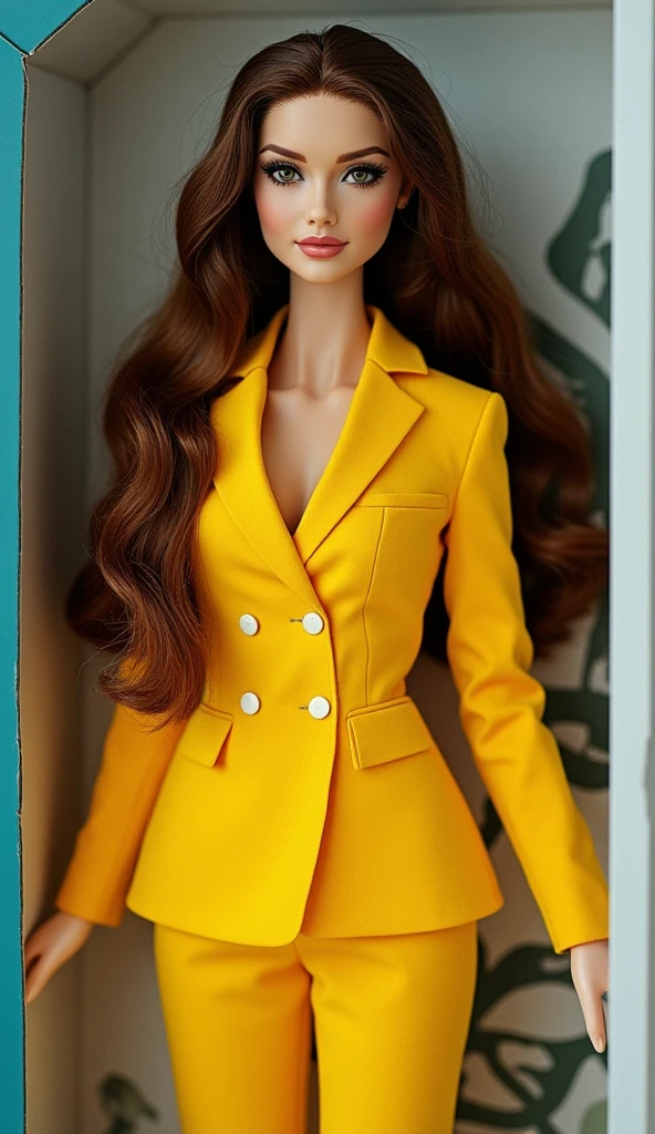 Julie Ege wearing elegant and sensual clothes and smiling
