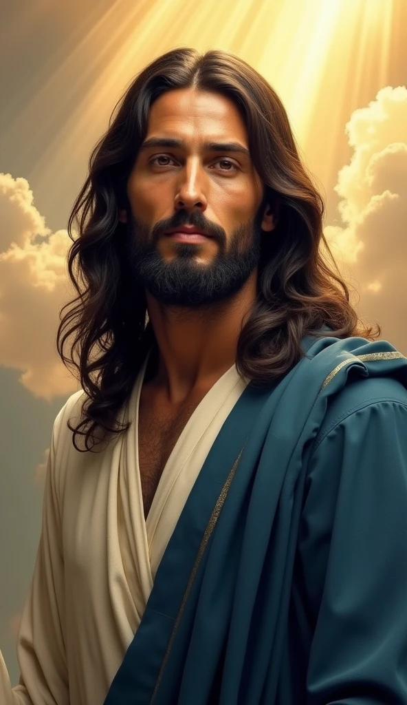 jesus christ in the clouds