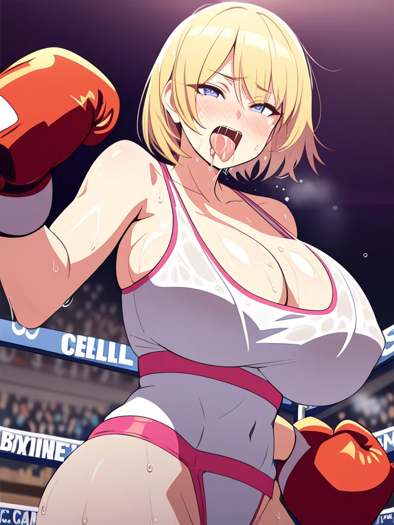 masterpiece,top-quality,source_anime, clear face, 1girl,matsumoto rangiku,BLEACH,orange hair,long hair,bule eyes,beauty,large breasts, perfect body,beauty,very huge breasts,narrow waist,bust size is 140cm over,sexy,soaked,seductive anime girl, oppai,biomechanical oppai,oppai proportions,Both hands are tied behind their backs and restrained,chikubi,Completely naked,not wearing clothes,naked,put both hands behind her back,zenra,shiny breasts,beautiful nipples,well-shaped breasts,Breast milk,Moaning,Sensual,Breasts I want to squeeze,Both hands are tied behind their backs and restrained,chikubi,Completely naked,not wearing clothes,naked,put both hands behind her back,zenra,shiny breasts,beautiful nipples,well-shaped breasts,Breast milk,Moaning,Sensual,Breasts I want to squeeze,Her pussy is completely visible,wrestling gear,background of wrestling ring