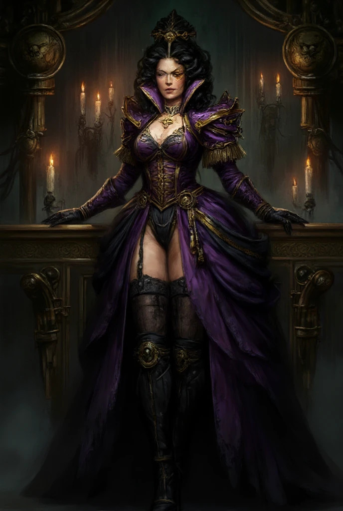 (((1girl, solo ,alone, Mortal Kombat 11: Aftermath,( toned body, athletic body, muscular ), flawless face, Sindel, black eyes, gray hair, Sidel hair, long hair pulled back, long hair slicked back, multicolored hair))),  fitness, ((solo, (1woman, pink lipstick), Extremely detailed, ambient soft lighting, 4k, perfect eyes, a perfect face, perfect lighting, a 1girl)),   (anime style image,, ((royal reg and gray dress, ornate long dress, extravagant long dress)), sexy dress)), (((black fur coat:1.4), (ornate dress))), bracelet, winery,wine barrels backgroudn, standing on a barrel, sexy pose, looking at viewer)), eyeshadows, eye liner,glistening eyes, hyper detailed eyes, intricate eyes, beautiful eye, gloves, leather gloves, silver bracelets, amethyst necklace, hoop earrings))