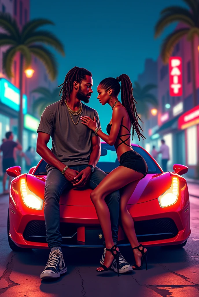 Fat Travis Scott and kylie jenner with thar car