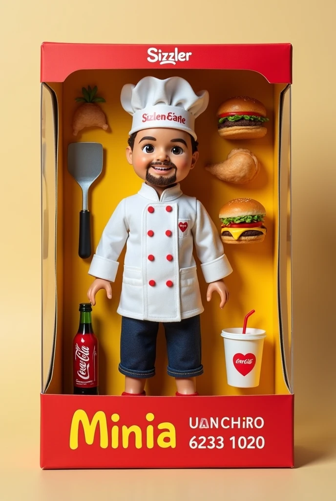 create the KFC logo with a boy, with a boy
