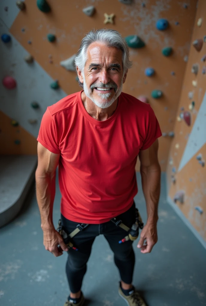 like a real-life version of Kenji from 'Kiteretsu Daihyakka'。A person in their late 40s whose hobby is mountain climbing