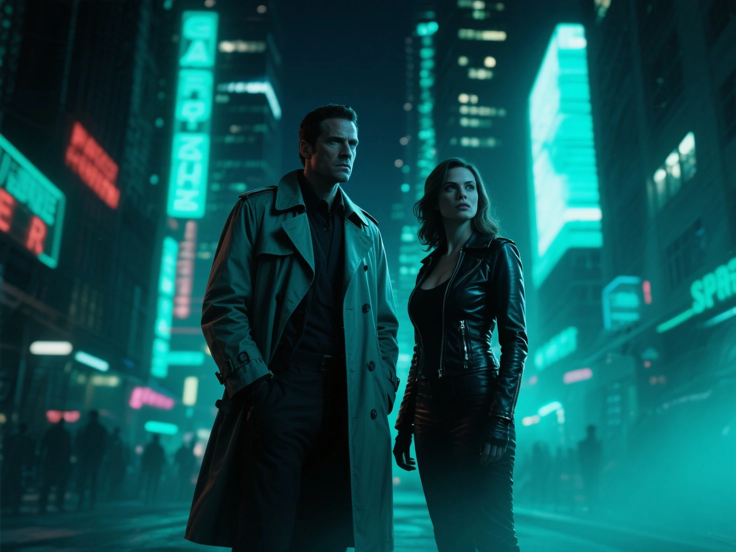Neo e Trinity saindo da matrix