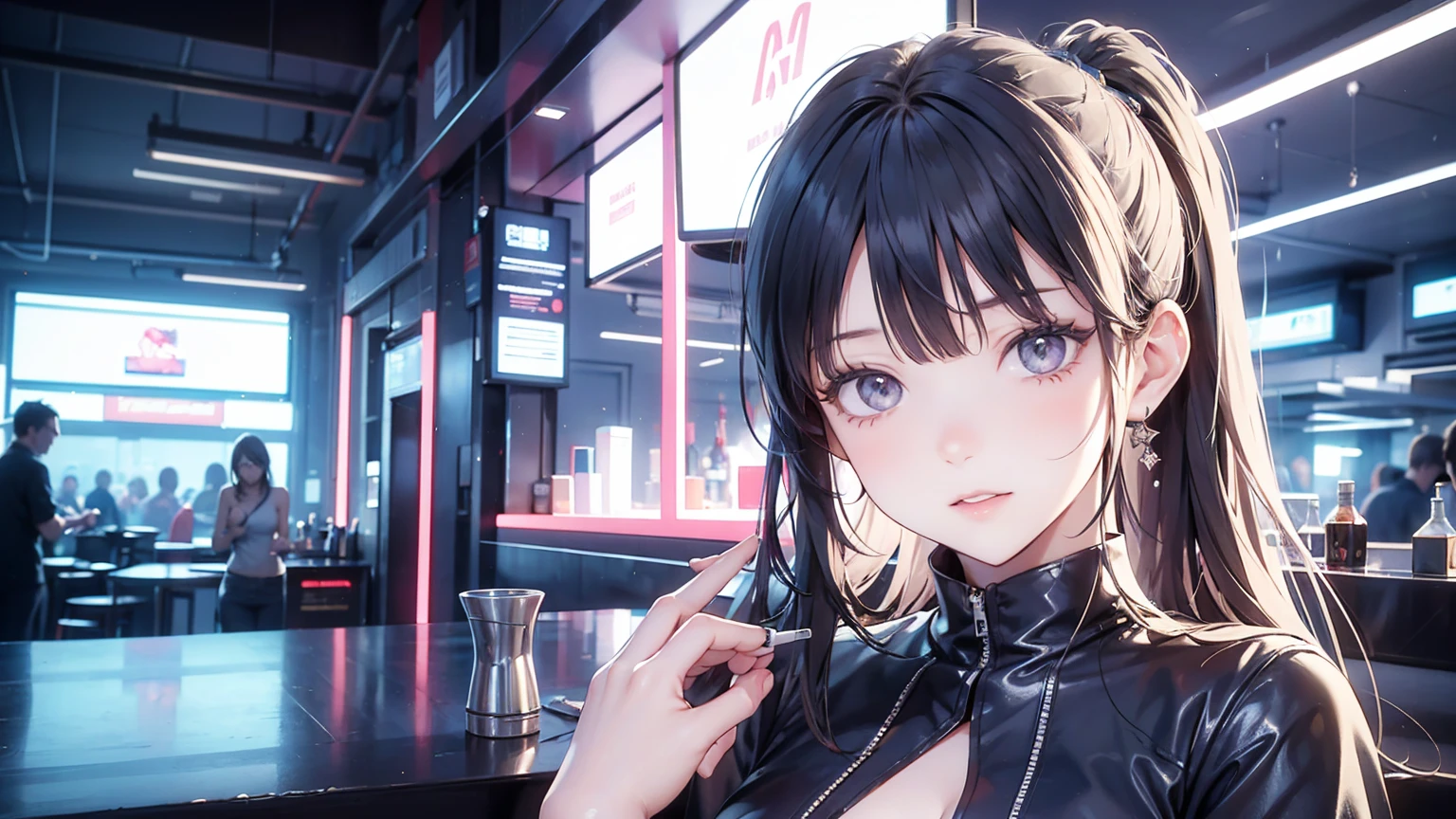 beautifull face, 1girl, wide hips, thights, mature, ilya kuvshinov, cushart krenz, artgerm, koons, pixiv, hdr, super detailed, 8 k, cinematic, 3 drender