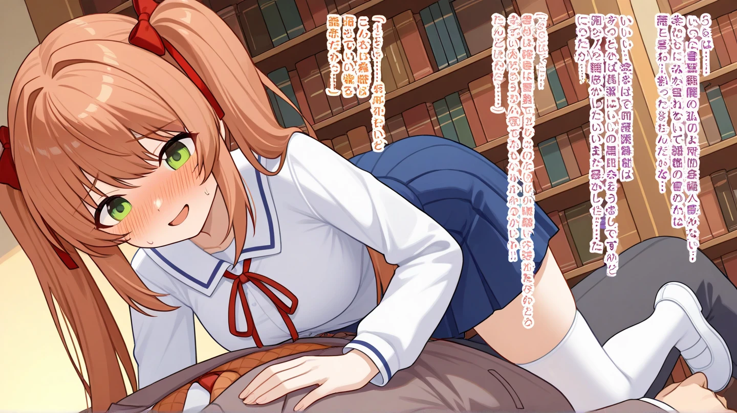 masterpiece,, alone, Yuuki Asuna, ((masterpiece)), High Resolution、(Lie on the desk and spread your legs、)、nude、、weat、Pussy juice、Comic book style