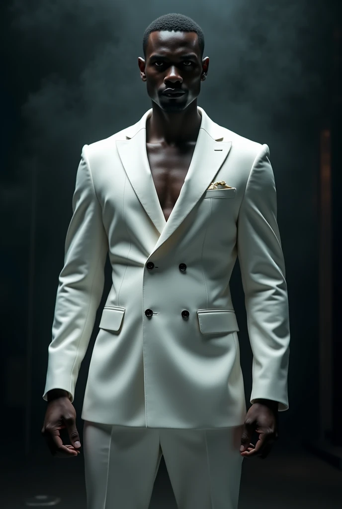 (an incredibly beautiful sculpture),(best illumination, golden light, brightly shining),(a handsome muscular black man with a tiny waist),(sheer transparent gauze fabric:1.2),(naked:1.2),(standing),(gazing), alluring stance