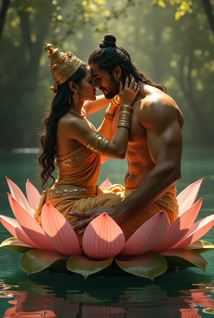 Hindu gods having sex and the female goddess’s licking milk from there own boobs