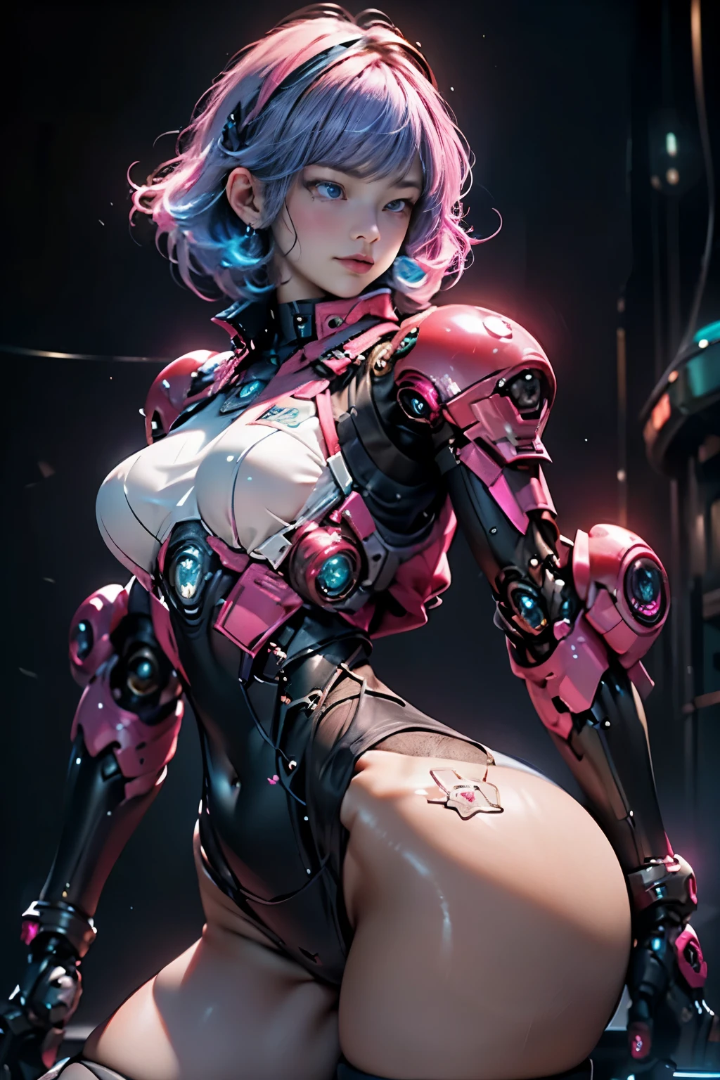 Cute Beauty Made of Metal, (Cyborg: 1.1), ([Tail | Detailed Wire]: 1.3), (Complex Detail), HDR, (Complex Detail, Ultra Detail: 1.2), Cinematic Shot, Vignette, Center --auto --s2