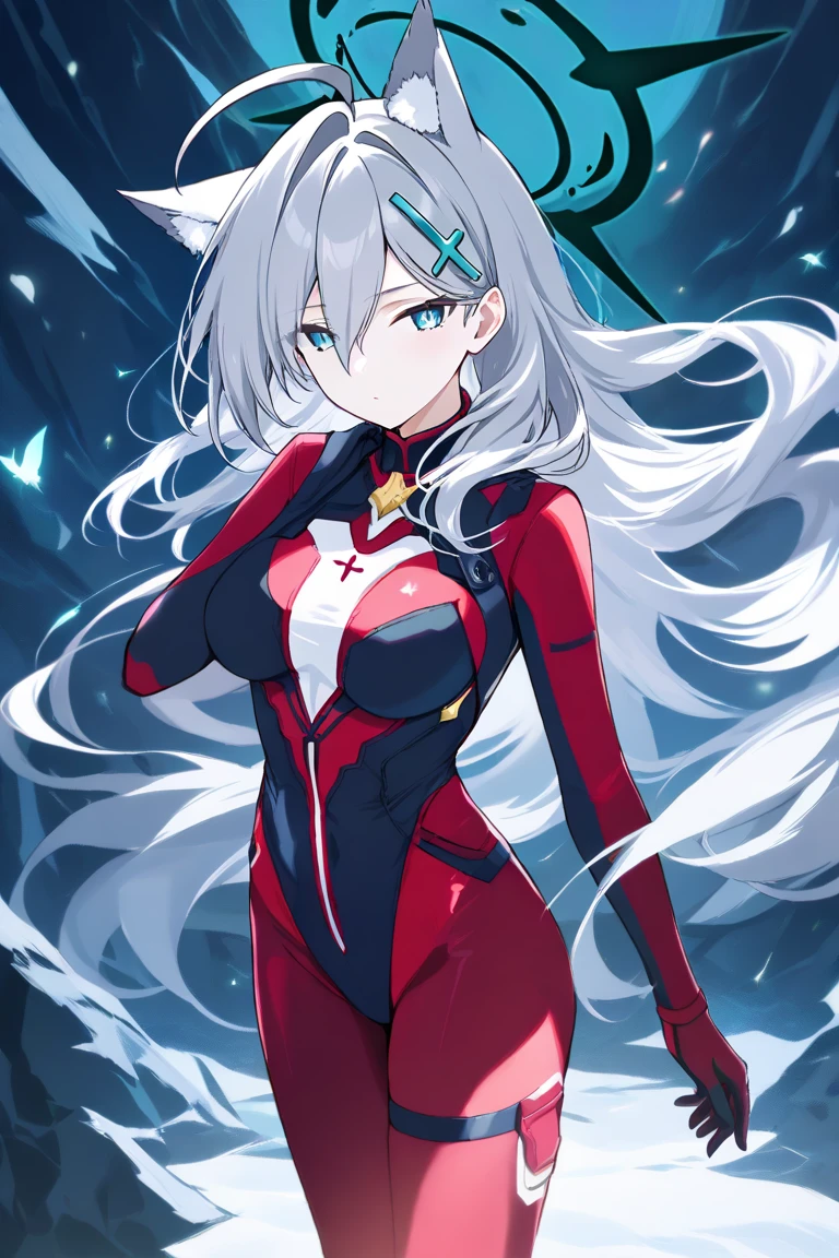 zero dois \(queridinho no franxx\), queridinho no franxx, 1girl, franja,sexy, calcinha, assassino, from behind, sombra, olhos verdes, chifres, cabelo longo, olhando para o espectador, seios pequenos, maquiagem, Bodysuit vermelho, knee tights, Coxas grandes, botas de cano longo, cabelo rosa, sombra vermelha, pele apertada, sozinho