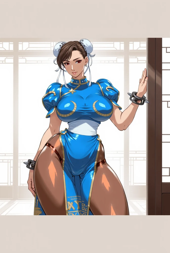 (best quality), (very aesthetic), (ultra-detailed), (best illustration),(a female),(perfect face),Mrs. Mi,Ryūūden,(((NSFW))),((full_body)),((full_NUDE),an with pubic hair),red cheek,sweating,skinny,flushed skin,(standing),traditional Chinese bedroom,