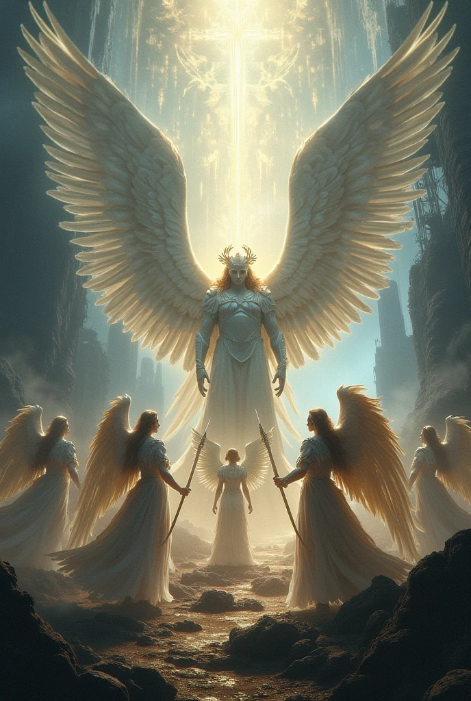 People fighting against evil spiritual beings in heavenly regions ...