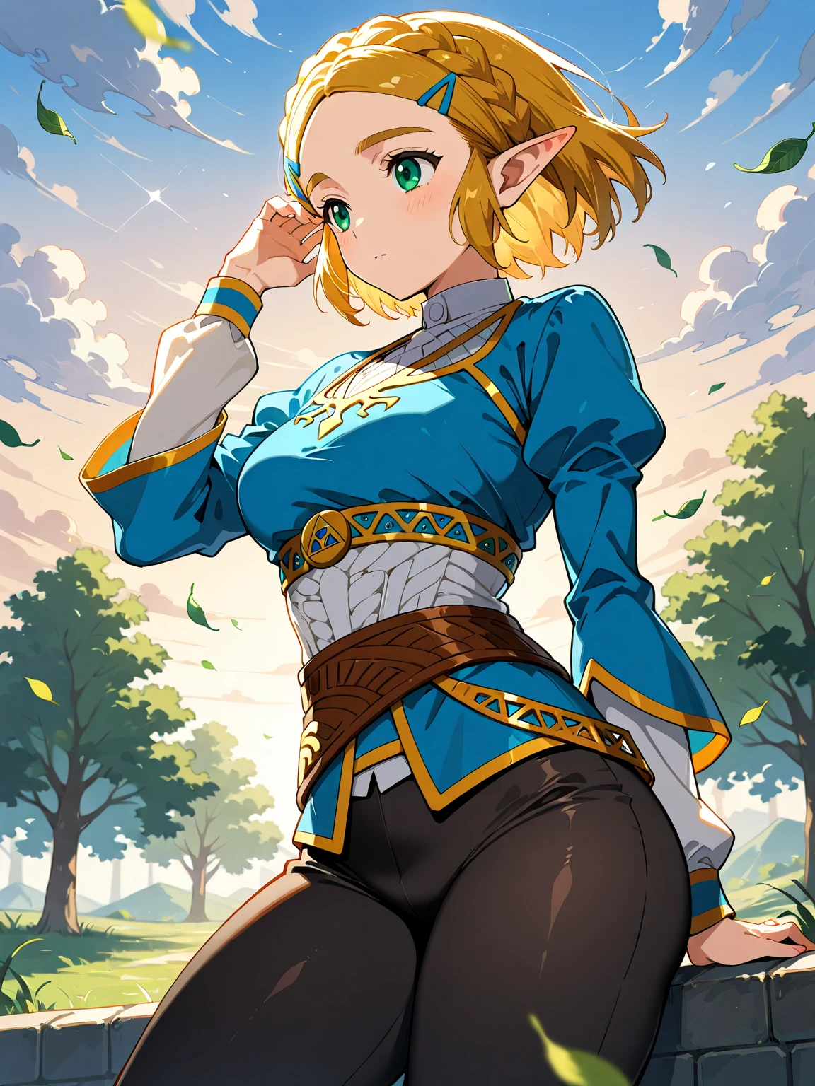 The Legend of Zelda: Tears of Kingdom　Short Hair　Big Breasts