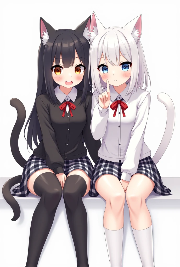 anime girl in a dress sitting on a floor, anime girl with cat ears, girl with cat ears, cute anime catgirl, white cat girl, loli in dress, anime catgirl, very beautiful anime cat girl, loli, attractive cat girl, nekomimi, cat girl, anime cat girl in a maid costume