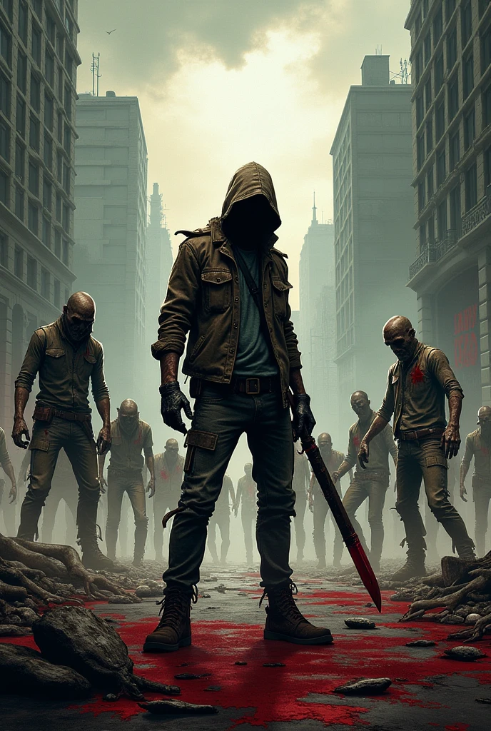 Humans fight zombies
