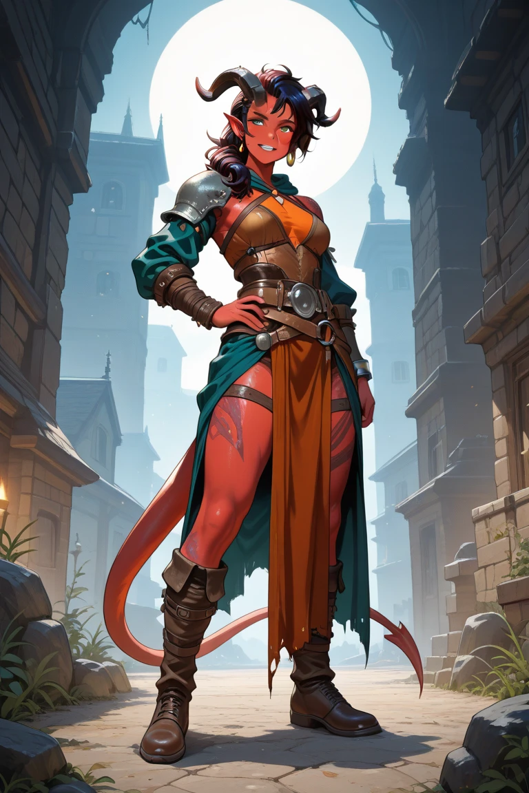 (Lizard), (red), reptile, antro, (wearing tunic), wearing cloak, (wearing cotton shorts), high detail, high resolution, raw photo, gray background, cleavage, 1girl, solo, medium breasts, high quality, hi res, sharp, detailed body, detailed, cartoony, ((holding magic)), ((looking at viewer)), (angry), mad, t full body, whole body, ((full body portrait)), far away, (((full body concept))), attack pose, battle pose, average body, slim, weak, thin, skinny, small waist, fire magic, red magic