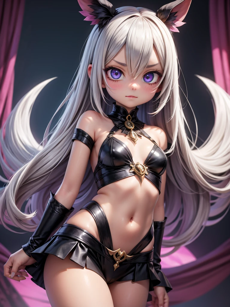 (masterpiece,Side seams,beautiful eyes:1.2),(masterpiece*sportswear),sportswear,broken to pieces,(broken to pieces),lifelike,anatomically correct,3D face,sweet skin,(alone),hair highlights,gradient hair,(face close-up),cute face,(Fire opal-like purple eyes),Dangling corners of the eyes,((High detail skin,Visible pores)),(Perfect body),beautiful girl,small breasts,((French clothing)),(neck ring),very short gloves,(chain),(Laser material clothing:1.2)