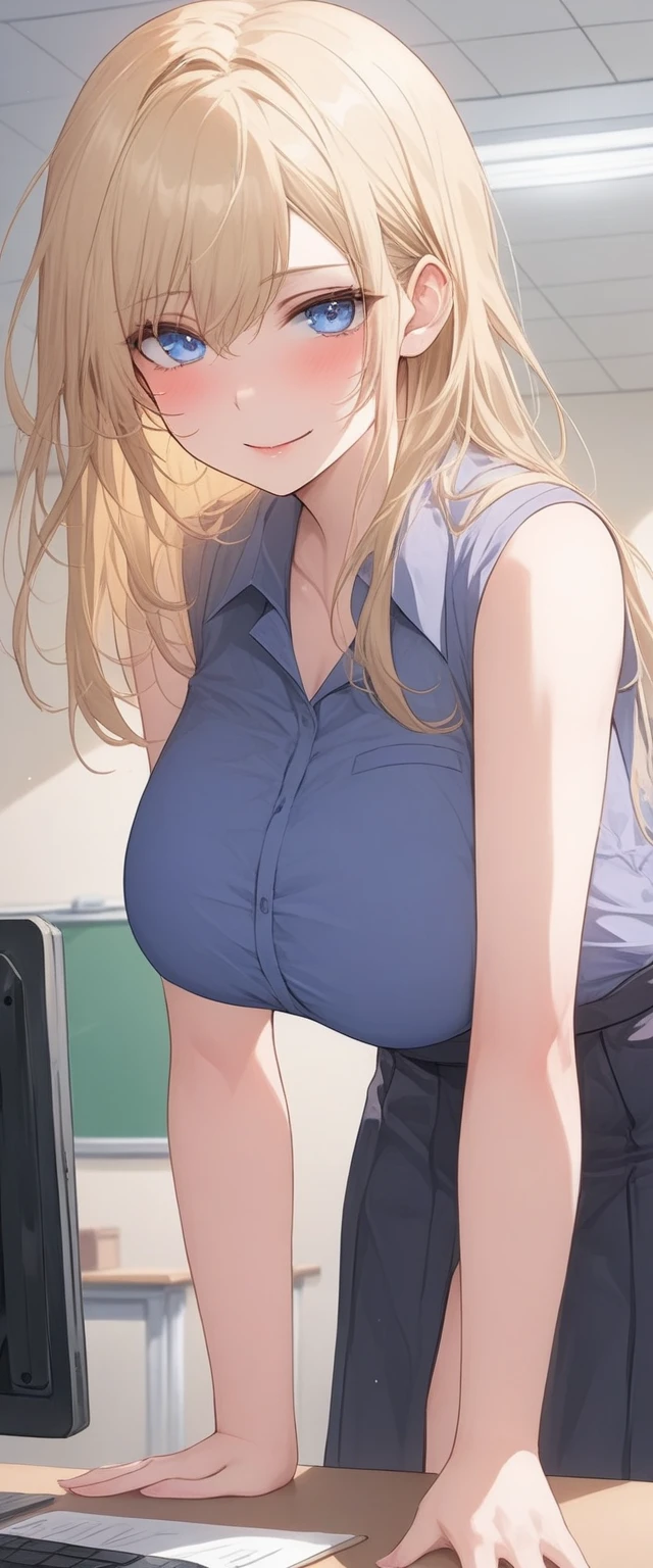 score_9, score_8_up, score_7_up, masterpiece, highres, concept art, rating_explicit,, detailed eyes, voluptuous, nipples, expressive,(((girl office background))),bedroom,chair,office chair,sitting,nervous smile,sitting on chair,, spread legs,(((legsless, armsless:1.5))),(male pov),(pov front her),(pov near),skirt,shirt,open shirt,(pov smartphone in hand),pov holding a phone