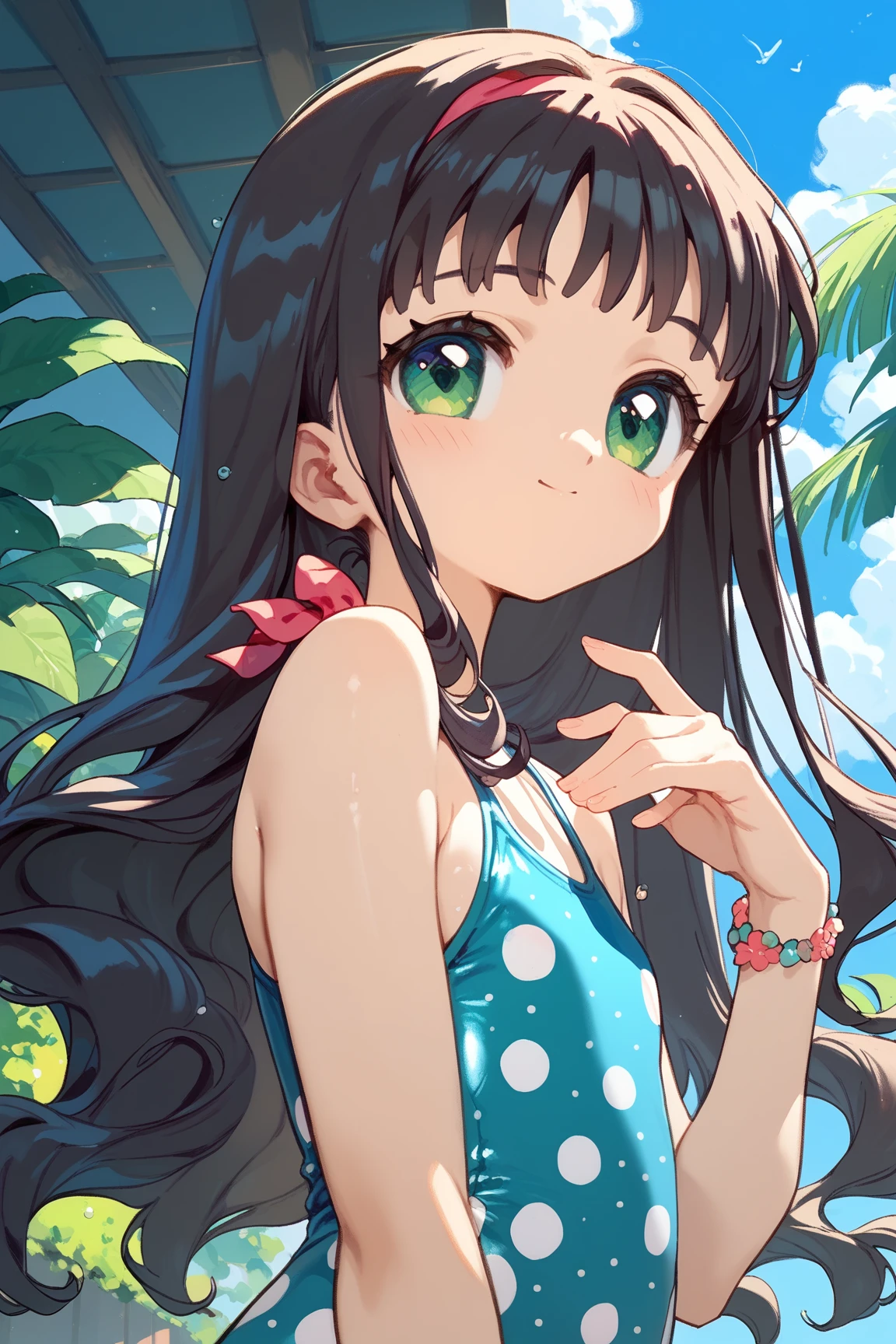 8K,gal,an extremely delicate and beautiful,Beautiful and realistic skin,Shiny jewel-like earrings,Long colorful hair,beautiful eyes,full body,head to toe,beautiful regs,bikini
,beautiful tinkle stars ,Star of the sky,summer beach